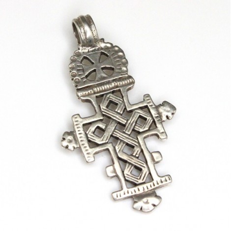 vechi pandant coptic, din argint. Etiopia